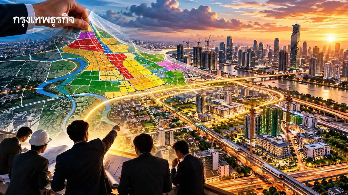 ผังเมืองใหม่เขย่าอสังหาฯ กรุงเทพฯ เร่งเมืองโต! ซุ่มชิงทำเลทอง